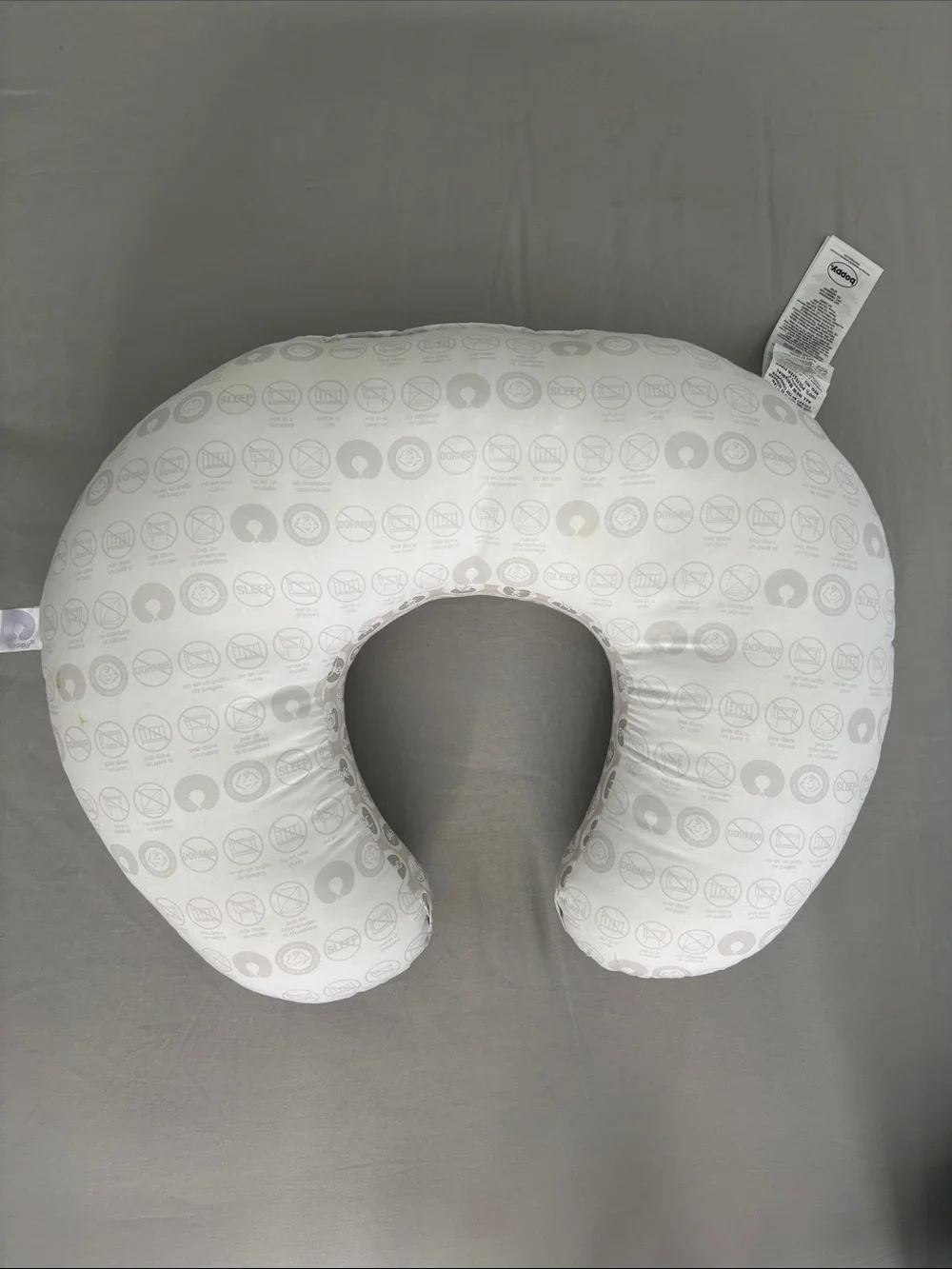 Boppy White Nursing and Support Pillow with Pillow Case